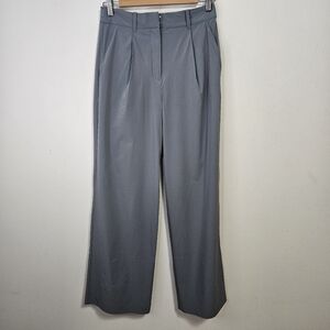 Kit + Ace Wide Leg Pleated Pants Sz S Grey
